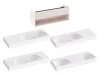 SD Lite 120 fürdőszobai szekrény mosdó alá Alabaster Pink