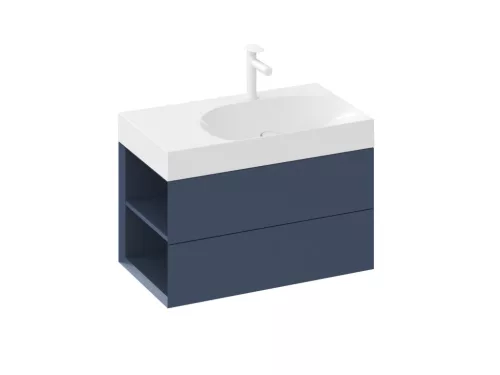 SD Lite 80 B fürdőszobai szekrény mosdó alá Deepsea Blue
