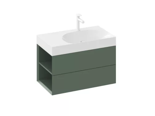 SD Lite 80 B fürdőszobai szekrény mosdó alá Grey Green