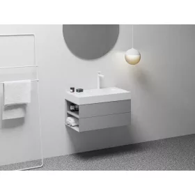SD Lite 80 B fürdőszobai szekrény mosdó alá Smoke Grey