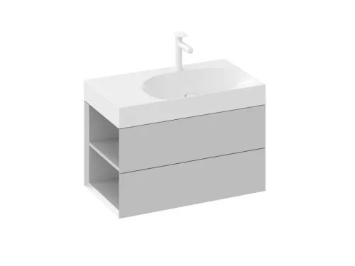 SD Lite 80 B fürdőszobai szekrény mosdó alá Smoke Grey