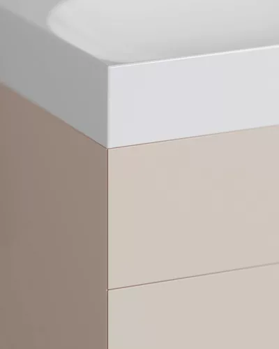SD Lite 80 B fürdőszobai szekrény mosdó alá Alabaster Pink