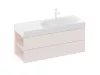 SD Lite 120 B fürdőszobai szekrény mosdó alá Alabaster Pink