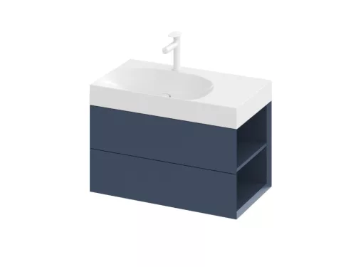 SD Lite 80 J fürdőszobai szekrény mosdó alá Deepsea Blue