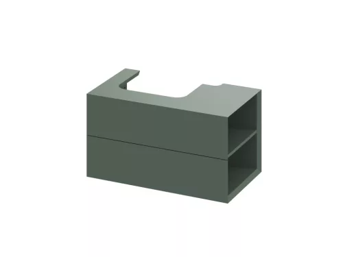 SD Lite 80 J fürdőszobai szekrény mosdó alá Grey Green