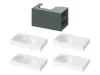 SD Lite 80 J fürdőszobai szekrény mosdó alá Grey Green