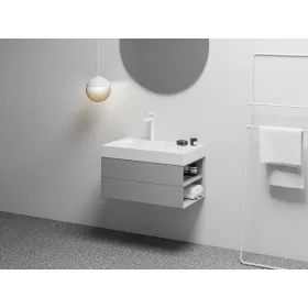 SD Lite 80 J fürdőszobai szekrény mosdó alá Smoke Grey