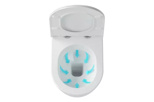 Uni Chrome WC Rim fehér