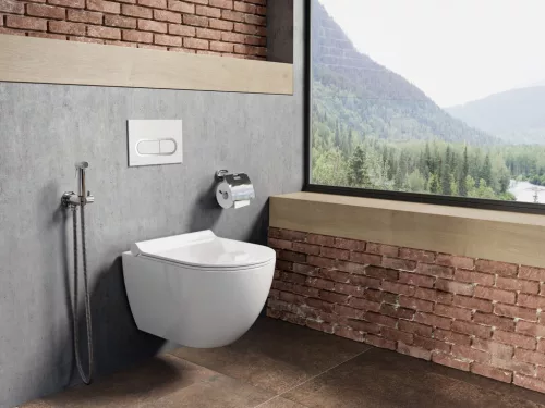 Uni Chrome WC Rim fehér