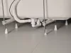 Kád le/túlfolyószett 57 bowdenes, fekete