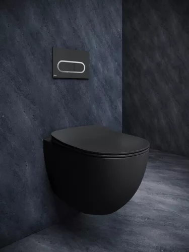 Uni Chrome WC RimOff fekete