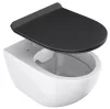 Vita WC slim ülőke, fekete