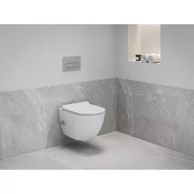 WC Uni Chrome RimOff és bidé fúvókával, fehér