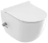 WC Uni Chrome RimOff és bidé fúvókával, fehér