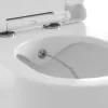 WC Uni Chrome RimOff és bidé fúvókával, fehér