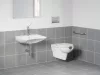 Safe Rim fali WC szett, fehér