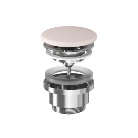 Flat mosdólefolyó kerámia fedéllel, Alabaster Pink