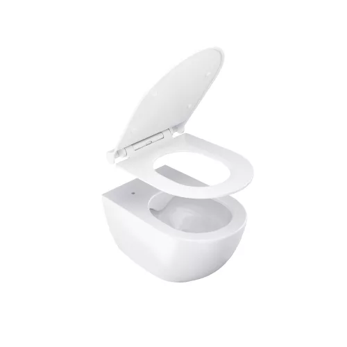 Uni Chrome RimOff fali WC, ülökével, fehér