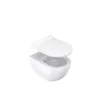 Uni Chrome RimOff fali WC, ülökével, fehér