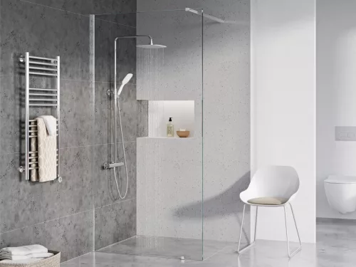 Termo 300 zuhanyoszlop termosztátos csapteleppel TE 093.00CR/WH, króm/fehér