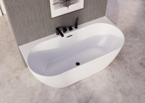 Flat kádperem csaptelep szett FL 026.20BLM, matt fekete