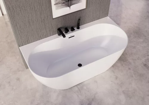 Flat kádperem csaptelep szett FL 026.20BLM, matt fekete