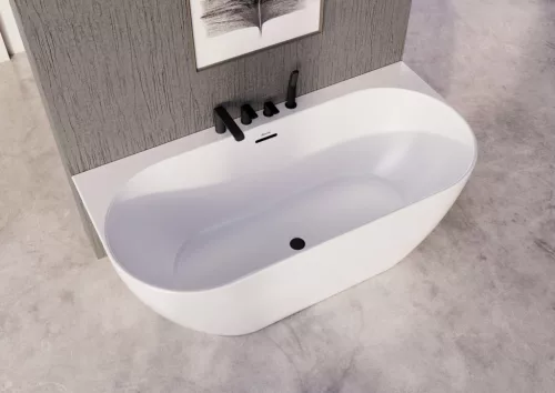 Flat kádperem csaptelep szett FL 026.20BLM, matt fekete
