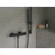 Puri termoszátos fali zuhanycsaptelep 150 mm PU 033.20BLM, matt fekete