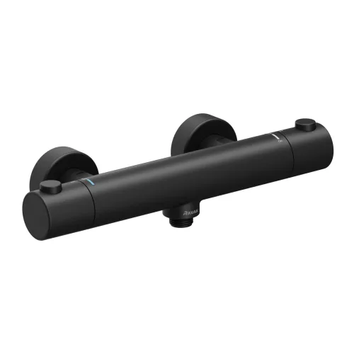 Puri termoszátos fali zuhanycsaptelep 150 mm PU 033.20BLM, matt fekete