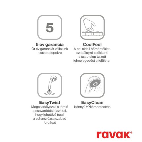 Espirit álló mosdócsaptelep 340 mm leeresztő nélkül ES 015.00CR, króm