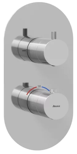 Espirit falba süllyesztett termosztátos csaptelep, kétutas, beslő egység nélkül ES 063.00CR.O2.RB07C, króm