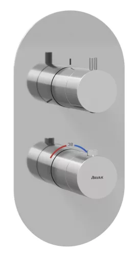 Espirit termosztátos falba süllyesztett csaptelep, háromutas, belső egység nélkül ES 067.00CR.O3.RB07C, króm
