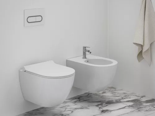 Eleganta álló bidécsaptelep 130 mm leersztő nélkül EL 056.00CR, Chrome