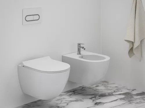 Eleganta álló bidécsaptelep 130 mm leersztő nélkül EL 056.00CR, Chrome