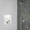 Eleganta falba süllyesztett csaptelep szettel, kétutas, belső egység nélkül EL 065.00CR.O2.RB07D.+S, Chrome