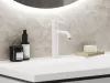 Espirit álló mosdócsaptelep 190 mm leeresztő nélkül ES 012.10WV, White Velvet