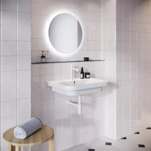 Espirit álló mosdócsaptelep 190 mm leeresztő nélkül ES 012.10WV, White Velvet