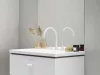 Espirit álló mosdócsaptelep, 3 furatos 270 mm leeresztő nélkül ES 018.10WV, White Velvet