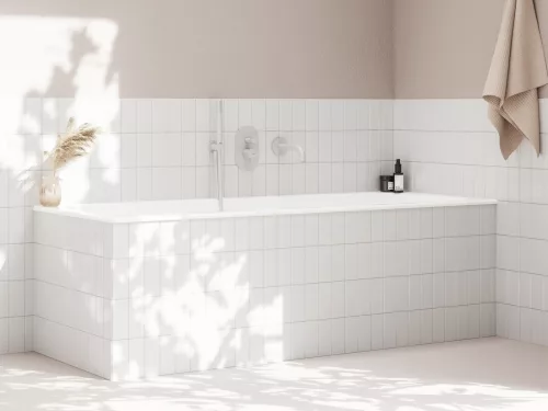 Espirit falba süllyesztet csaptelep, automatikus kétutas, belső egységgel ES 061.10WV.O2, White Velvet
