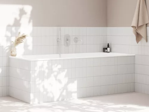 Espirit falba süllyesztet csaptelep, automatikus kétutas, belső egységgel ES 061.10WV.O2, White Velvet