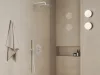 Espirit falba süllyesztett termosztátos csaptelep, kétutas, beslő egység nélkül ES 063.10WV.O2.RB07C, White Velvet