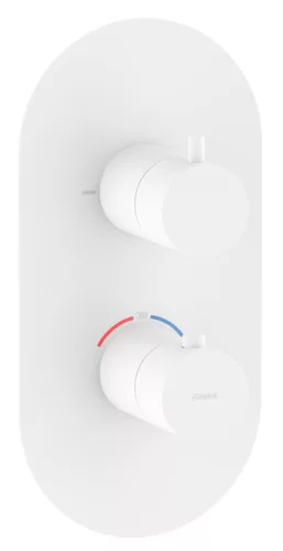 Espirit falba süllyesztett termosztátos csaptelep, kétutas, beslő egység nélkül ES 063.10WV.O2.RB07C, White Velvet