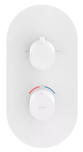 Espirit falba süllyesztett termosztátos csaptelep, kétutas, beslő egység nélkül ES 063.10WV.O2.RB07C, White Velvet