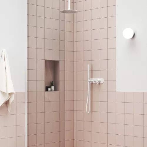 Espirit falba süllyesztett csaptelep szettel, kétutas, belső egység nélkül ES 065.10WV.O2.RB07D.+S, White Velvet