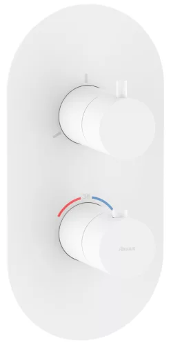 Espirit termosztátos falba süllyesztett csaptelep, háromutas, belső egység nélkül ES 067.10WV.O3.RB07C, White Velvet