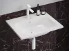 Eleganta álló mosdócsaptelep 170 mm leeresztő nélkül EL 012.10WV, White Velvet