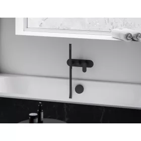   Eleganta falba süllyesztett csaptelep szettel, kétutas, belső egység nélkül EL 065.20BLM.O2.RB07D.+S, matt fekete