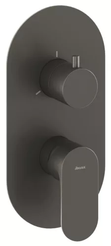 Eleganta falba süllyesztett csaptelep, háromutas, belső egység nélkül EL 068.20GB.O3.RB07F, grafit