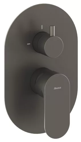 Eleganta falba süllyesztett csaptelep, kétutas, belső egység nélkül EL 065.20GB.O2.RB07E, grafit