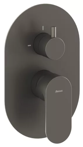 Eleganta falba süllyesztett csaptelep, kétutas, belső egység nélkül EL 065.20GB.O2.RB07E, grafit